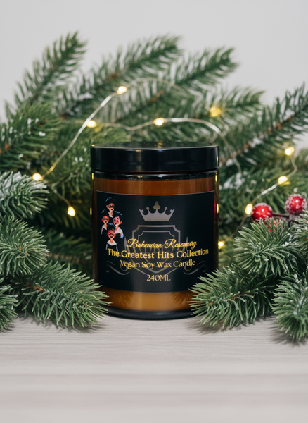 Bohemian Rosemary with pine background