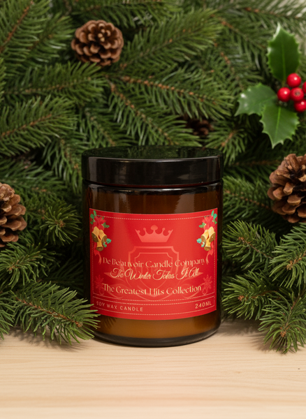 Winter Takes It All with pine background